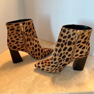 Vince Camino Thelmin Animal Print Booties, Size , New, Never Worn